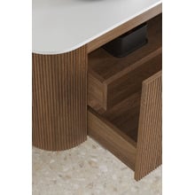 Nomad 460mm Walnut Wall Hung Single Vanity